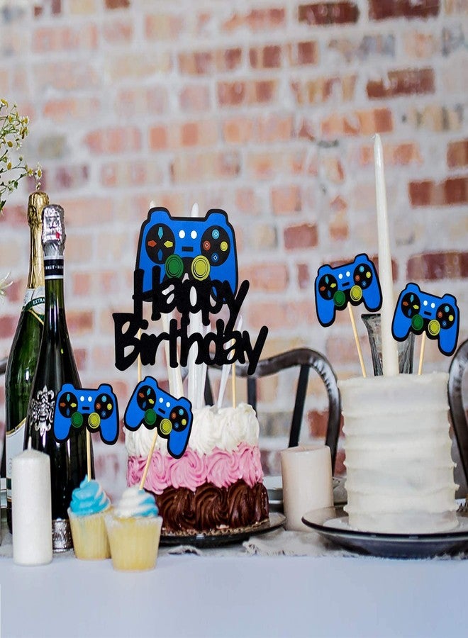 Festiko®Video Game Party Cake Topper Decoration Supplies, 25pcs Gaming Theme Party Cake Topper for Boys, Video Game Controller Birthday Cupcake Topper Decor Sign - Image 4